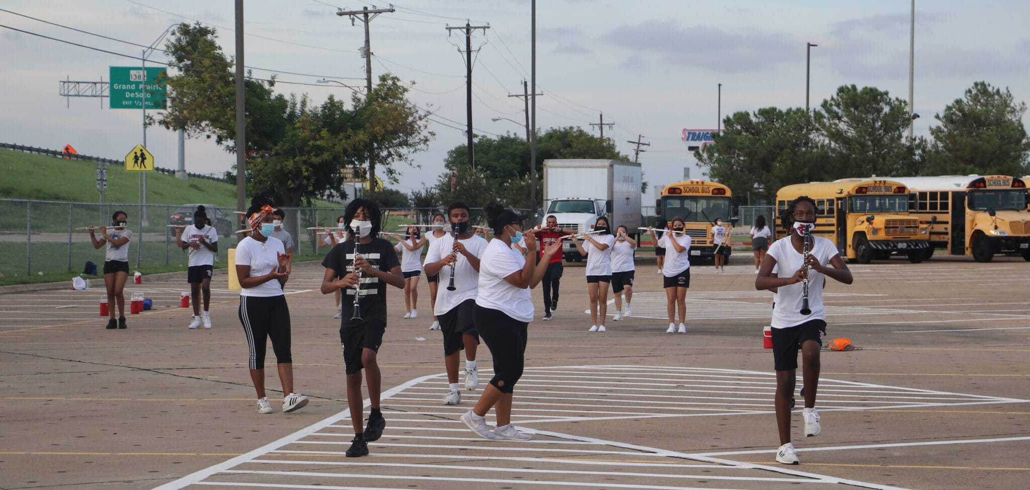 Cedar Hill High School Red Army Marching Band Starts Practicing