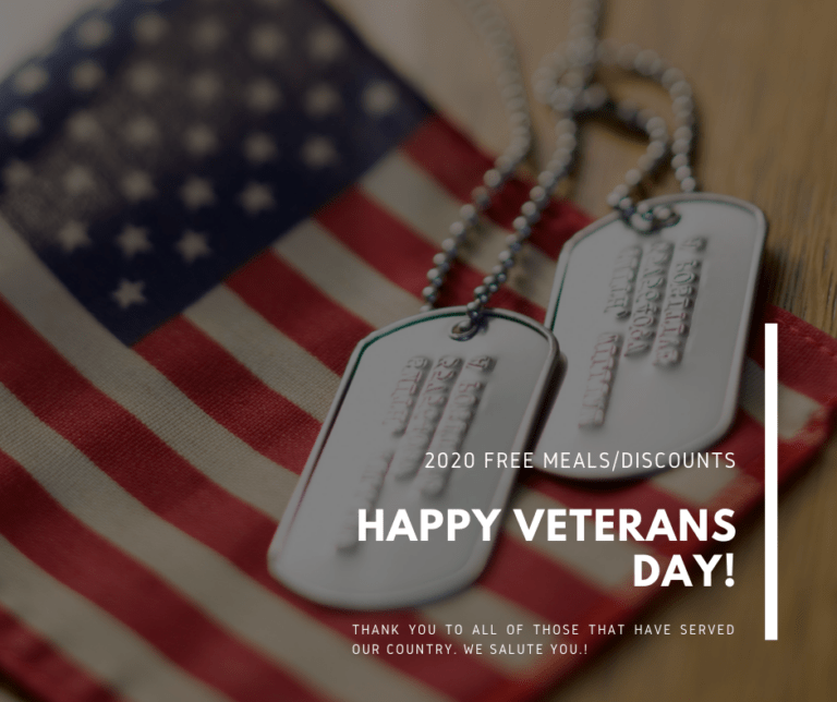 2020 Veterans Day Free Meals Discounts Focus Daily News