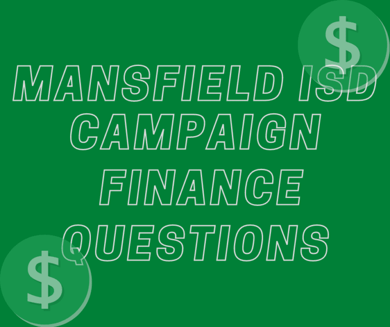 Mansfield ISD Candidate's Campaign Finances Have Locals Asking Questions